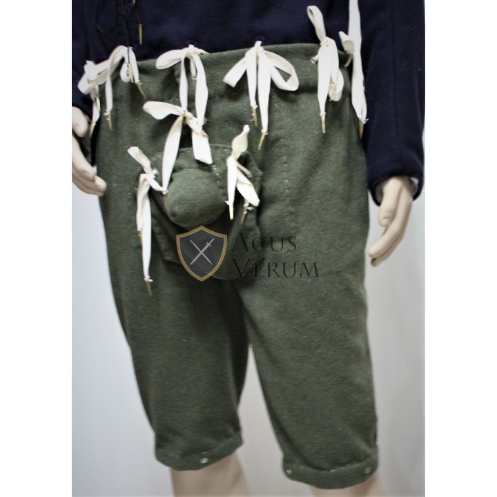 Pantalón ancho fruncido