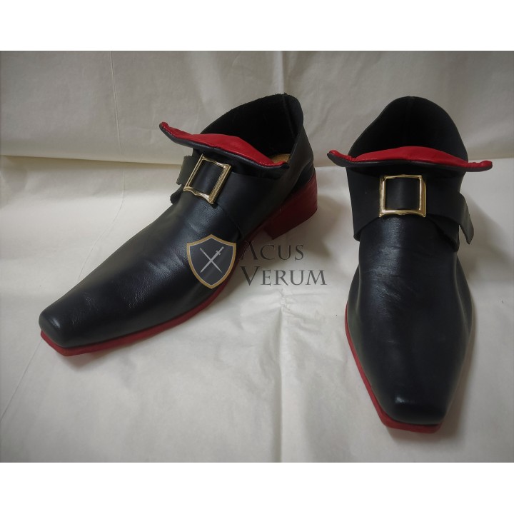 eighteenth century 18th shoes luis XVI leather heel