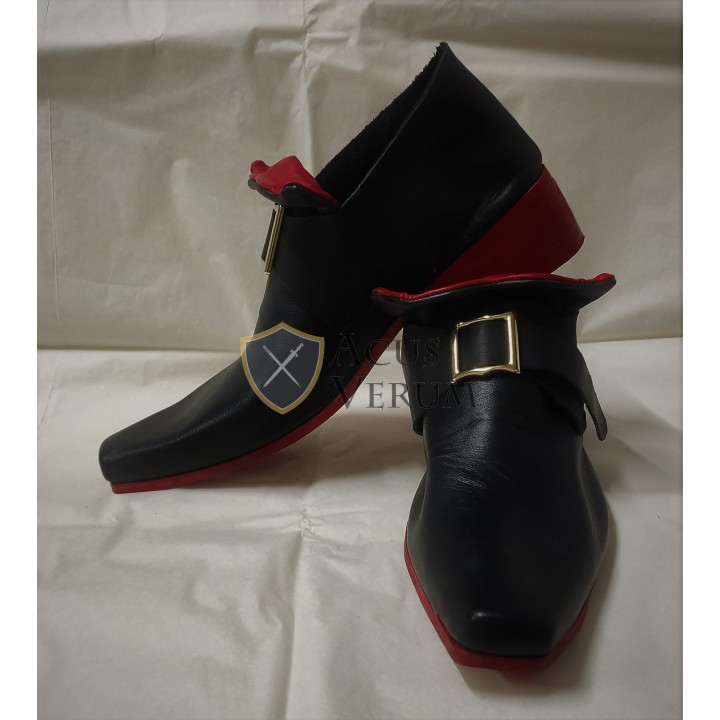 eighteenth century 18th shoes luis XVI leather heel