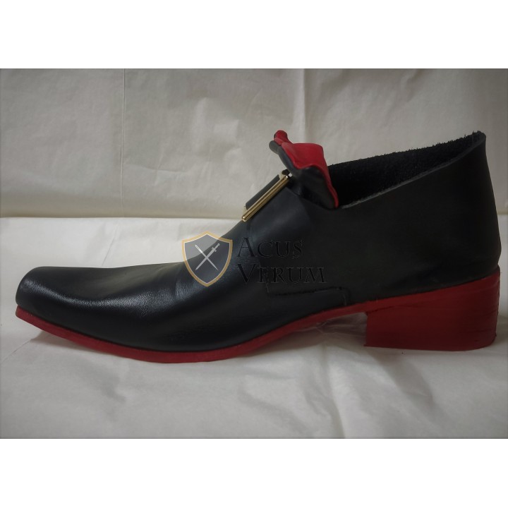 eighteenth century 18th shoes luis XVI leather heel