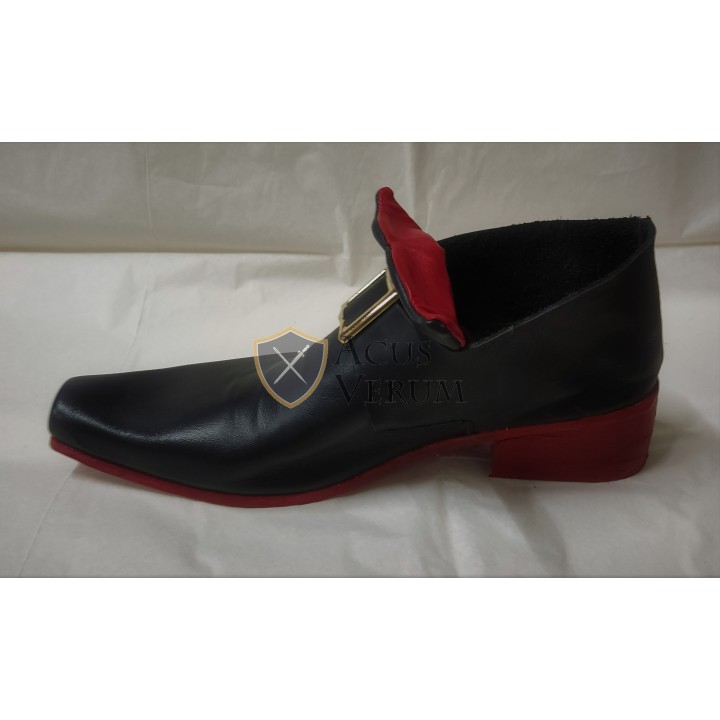 eighteenth century 18th shoes luis XVI leather heel