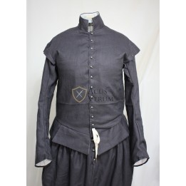 padded doublet 16th century linnen woolen cloth