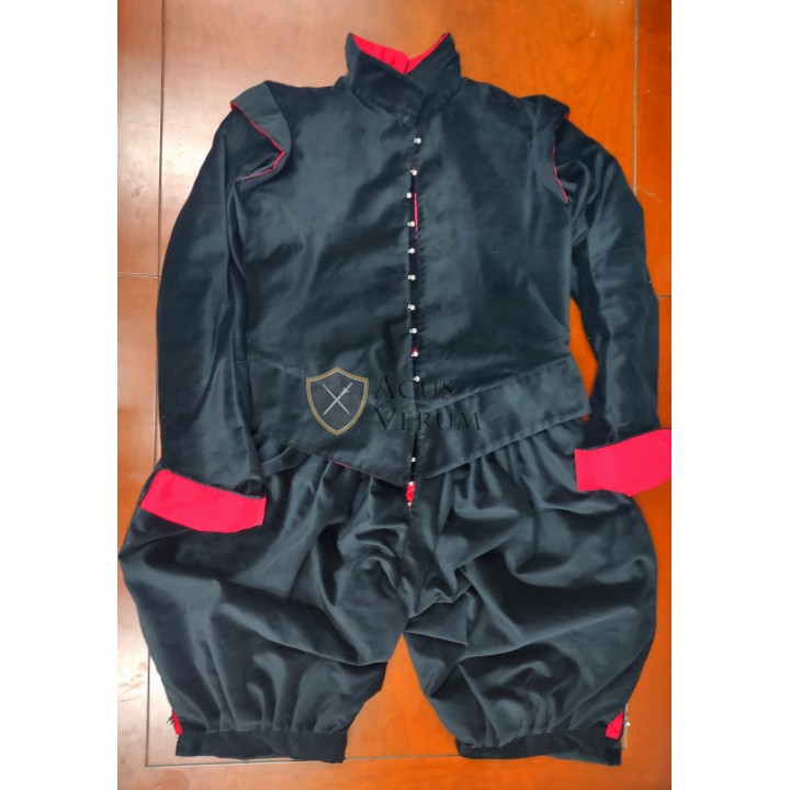 Pack velvet doublet breeches trousers pants 16th 17th century
