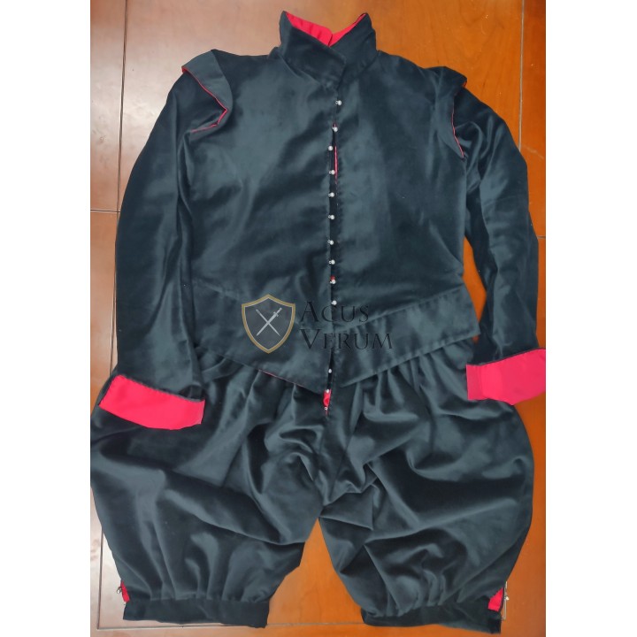 Pack velvet doublet breeches trousers pants 16th 17th century
