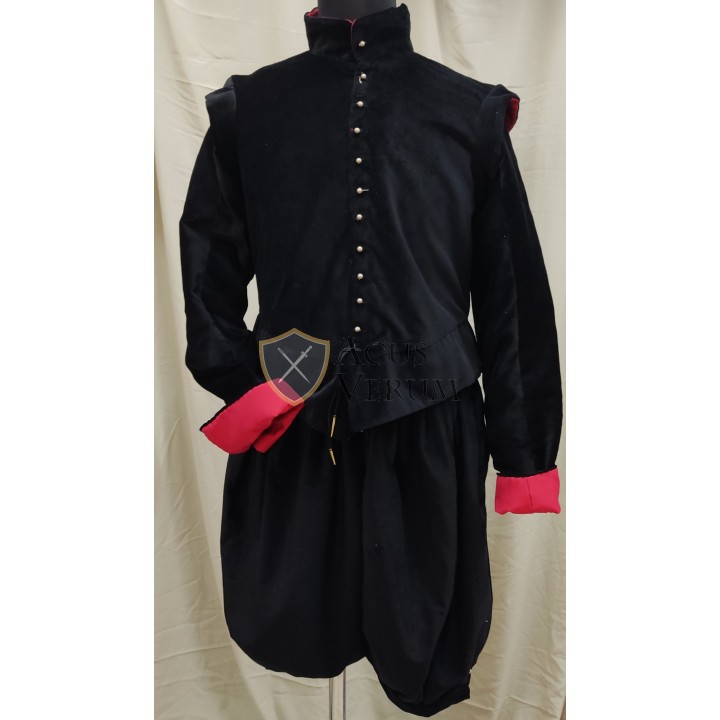 Pack velvet doublet breeches trousers pants 16th 17th century