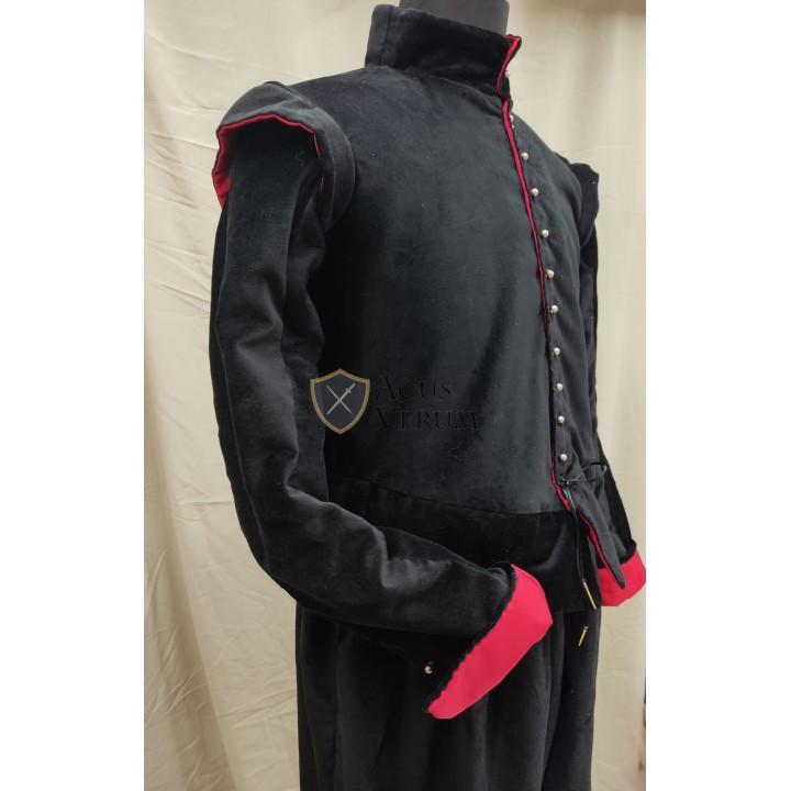 Pack velvet doublet breeches trousers pants 16th 17th century