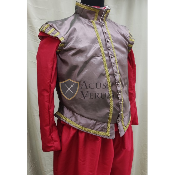 Coleto jerkin Vest taffeta 16th century doublet