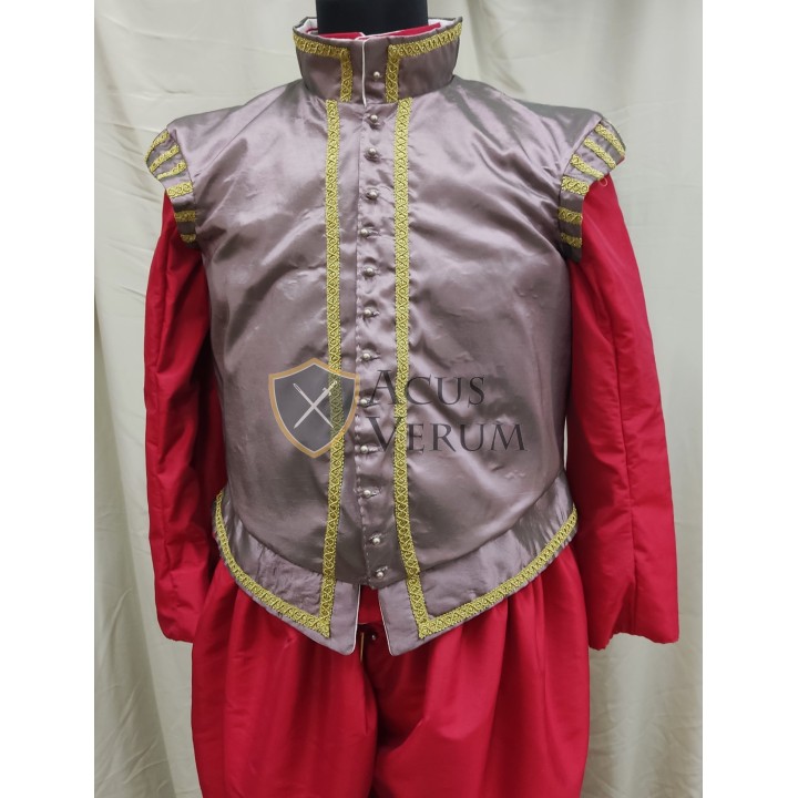 Coleto jerkin Vest taffeta 16th century doublet