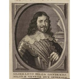 captain band 16th century red silk