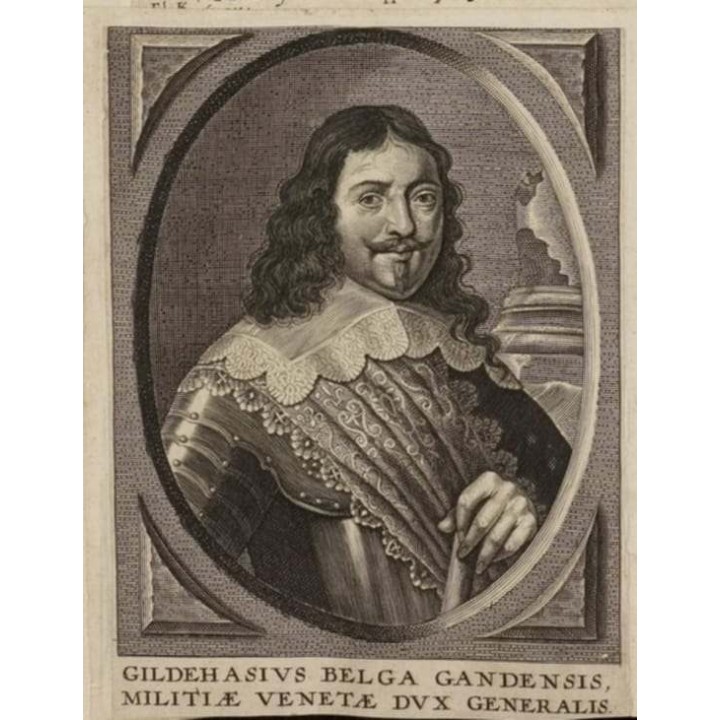 captain band 16th century red silk